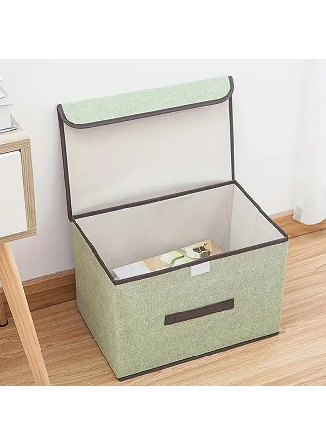 Blue Large Capacity Foldable Storage Box Organizer 9 84in By 7 4in Dustproof Multifunctional - Image 1
